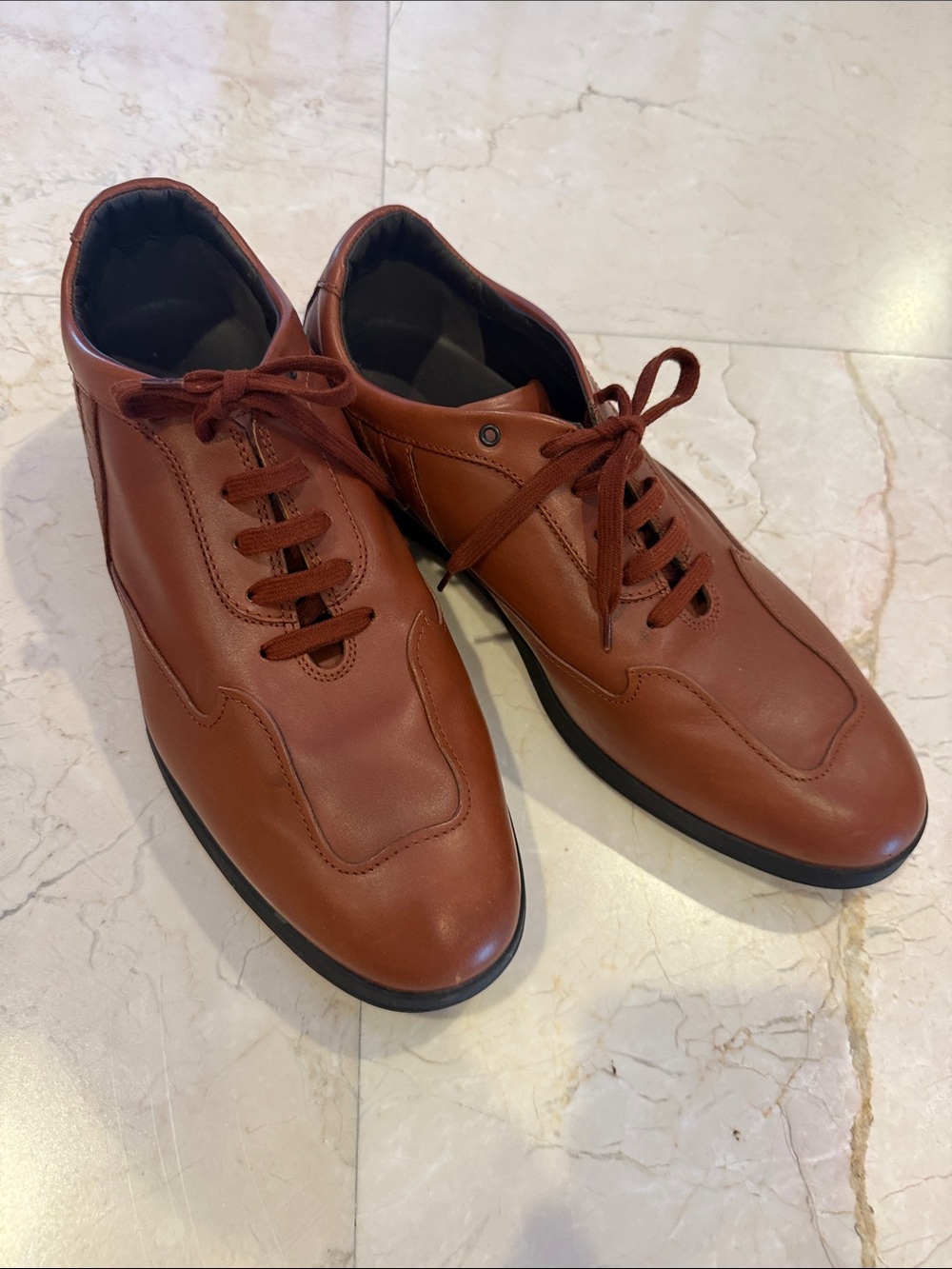 Hogan Brown Leather Shoes